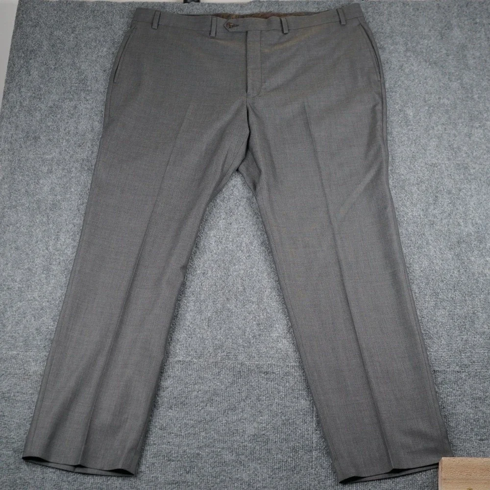 Lauren Ralph Lauren Dress Pants Mens 42x32‎ Gray Flat Front Classic Trousers